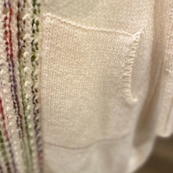 ANTHROPOLOGIE "Angel of the North" Rainbow Hooded Cardigan - Picture 6 of 15